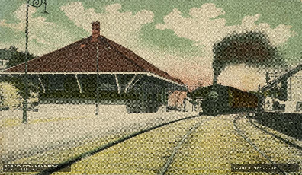 Postcard: Railroad Station, East Hampton, Connecticut